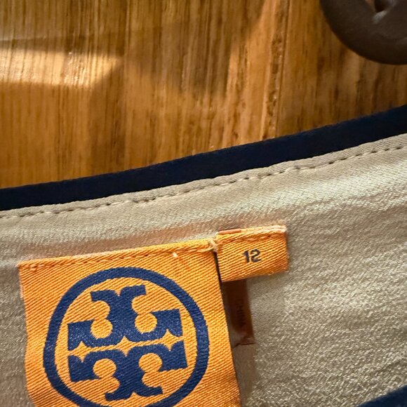 Tory Burch 'Janeen' Crochet Lace Tunic, Navy, Sz 12 - Picture 6 of 6